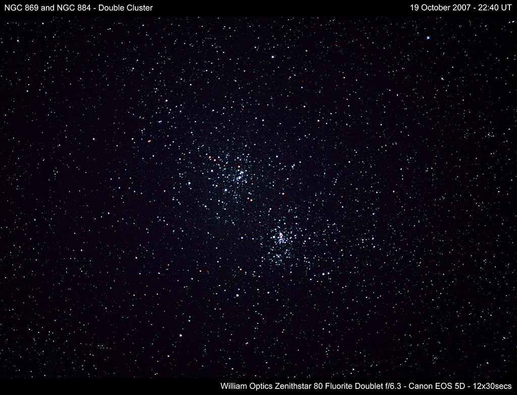 Double Cluster NGC 869 and NGC 884 - (c) copright Solar Worlds