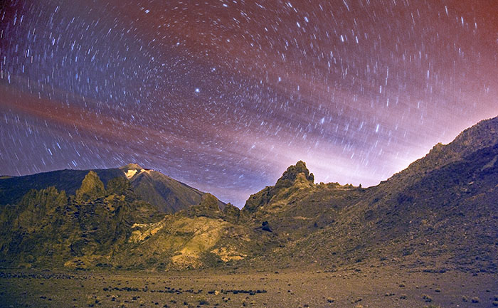 Teide Star Trails - (c) Solar Worlds Photography
